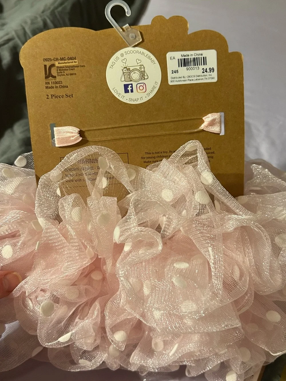 Pink Bunny Tulle Tutu and Headband Set for Kids